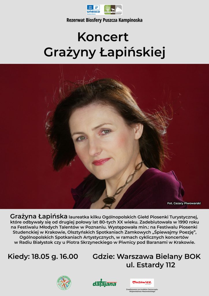 plakat - koncert Grażyny Bielany m